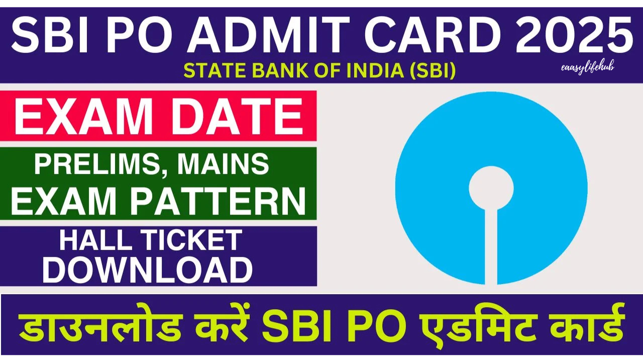 SBI PO Prelims Admit Card 2025