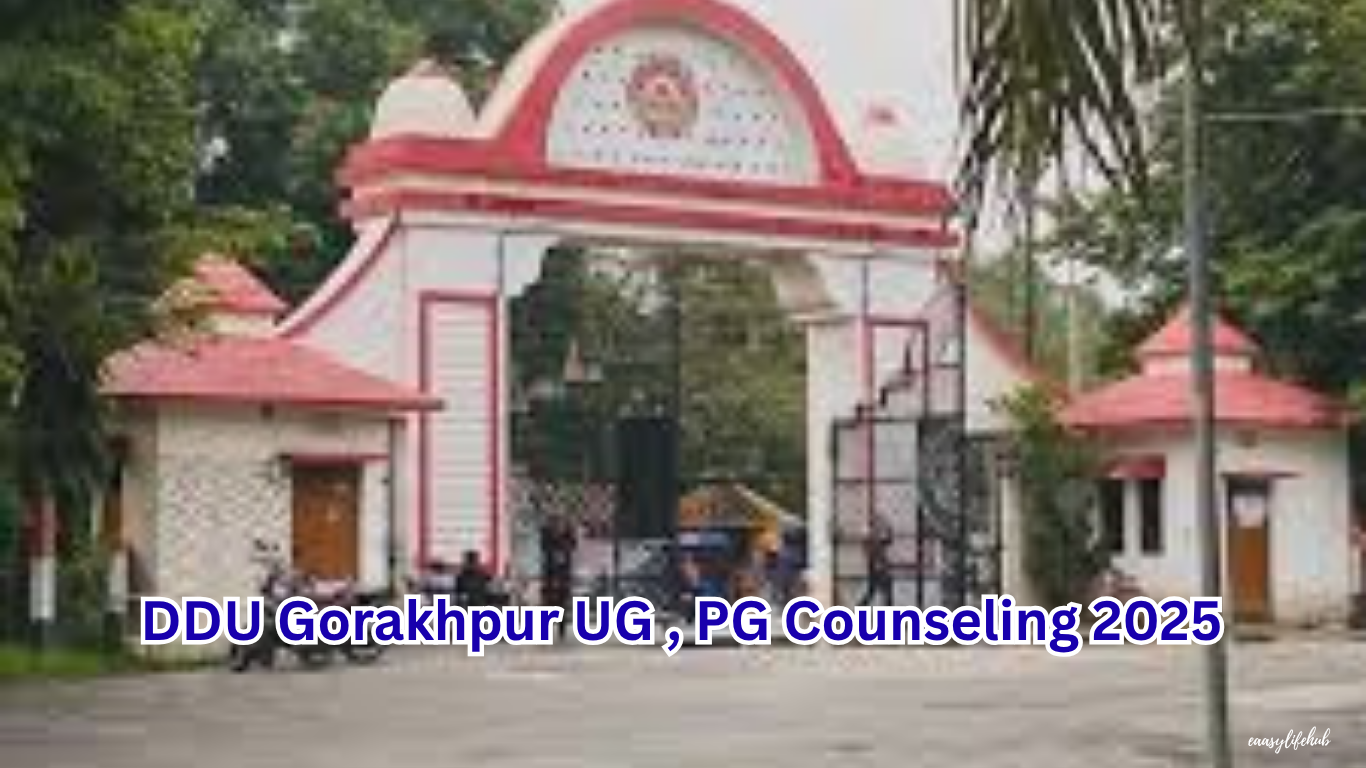 DDU Gorakhpur University 2nd Counseling 2025 Seat Allotment Admission Guide Hindi